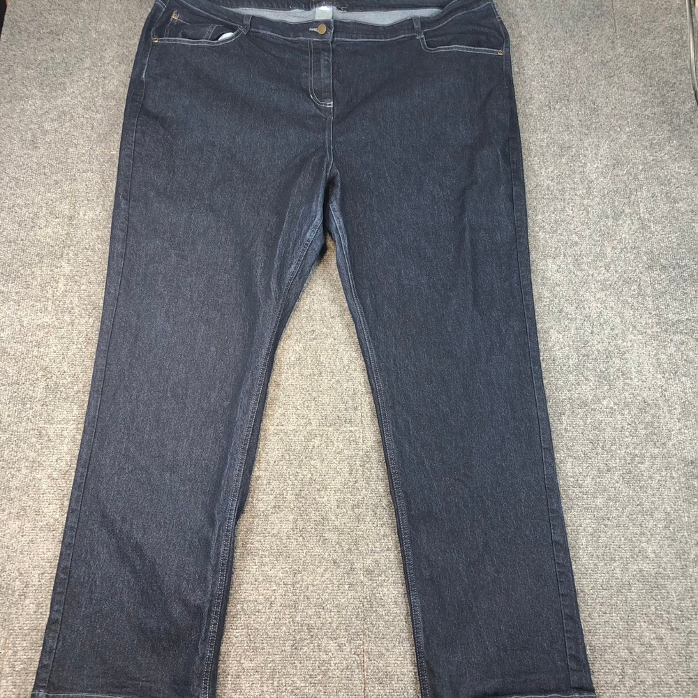 Apparel Collection Dark Wash Denim Jeans Size 26W R Straight Leg Pants